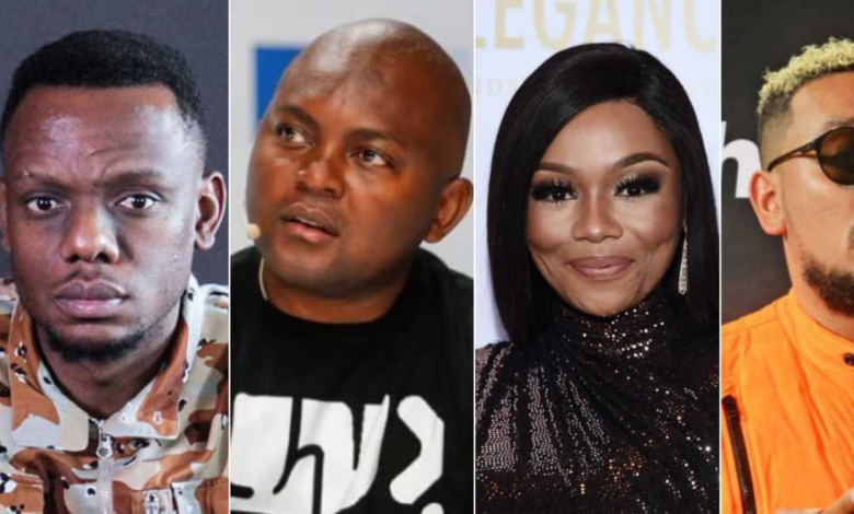 Bonang Matheba at a South African entertainment event, the TV personality whose past relationships have often made headlines.